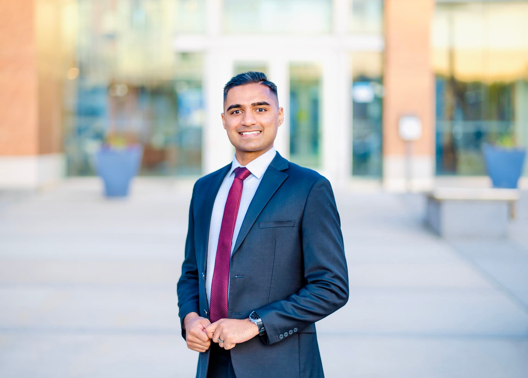 Councillor Adil Khalqi at Milton Town Hall
