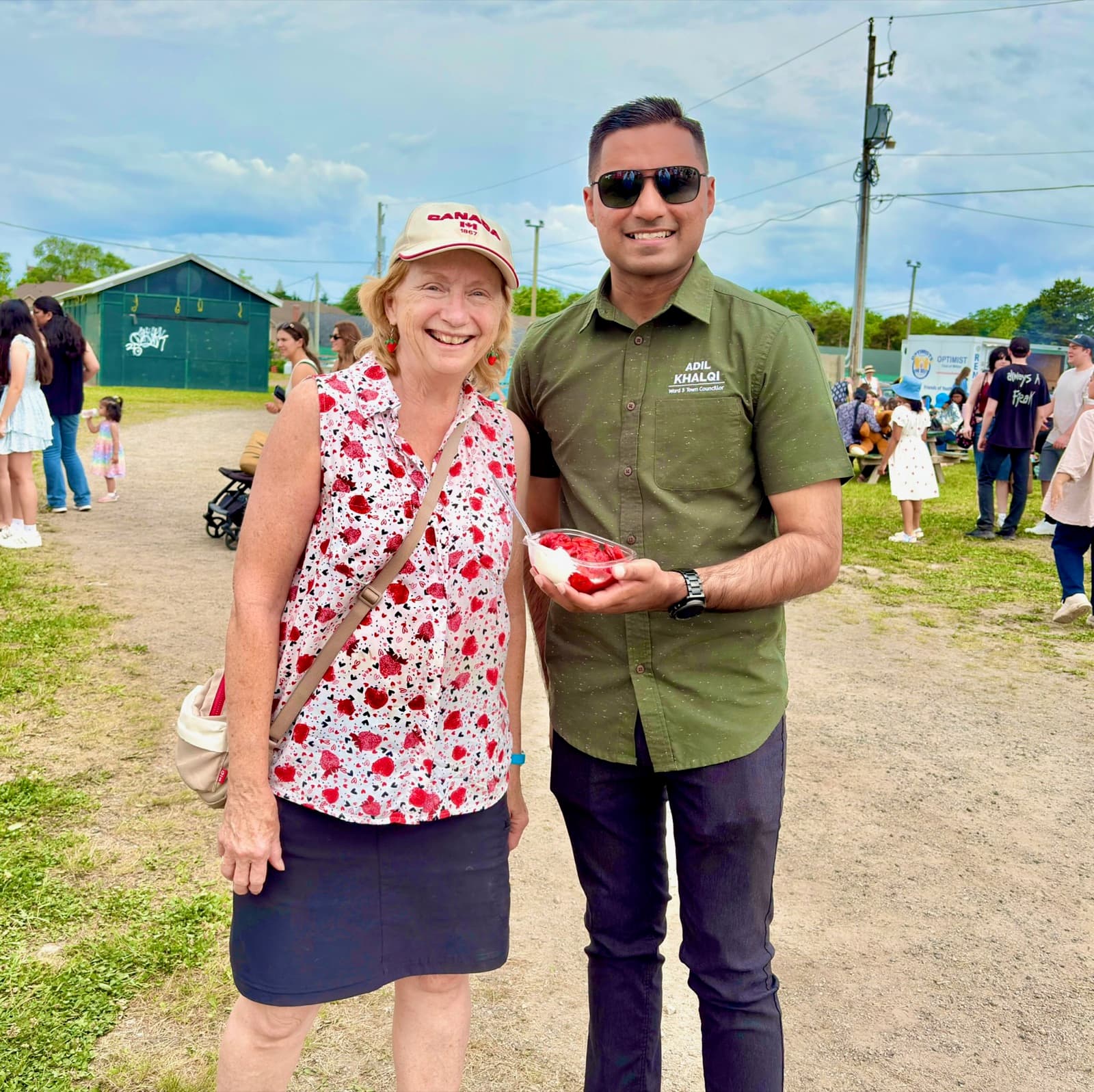 Adil Khalqi at a Milton community festival